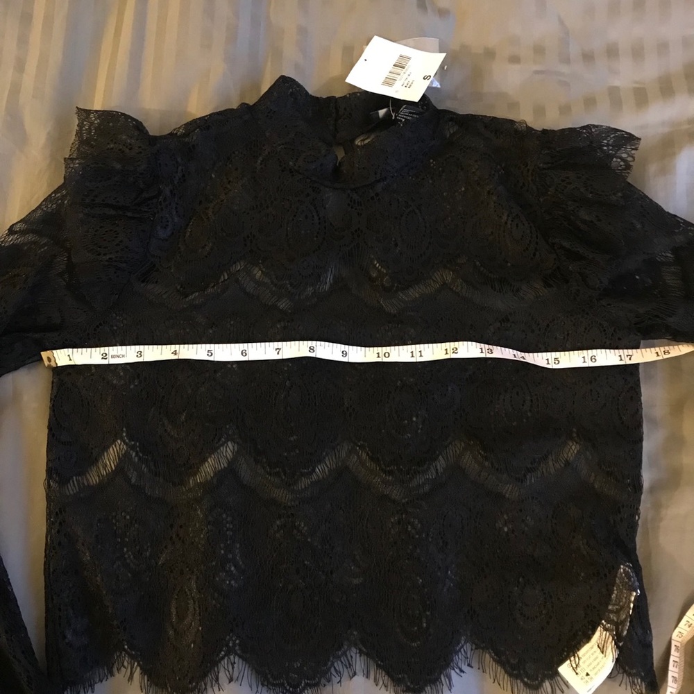 Forever 21 | Long Sleeve Lace Sexy C-Thru Blouse - Picture 5 of 7